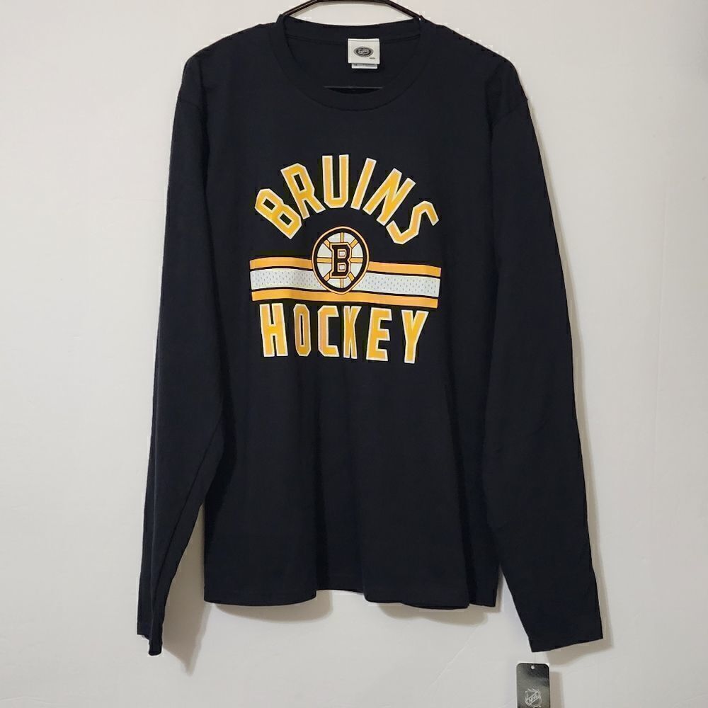 NHL Men's Boston Bruins hockey‎ long sleeves tee. S, M, L